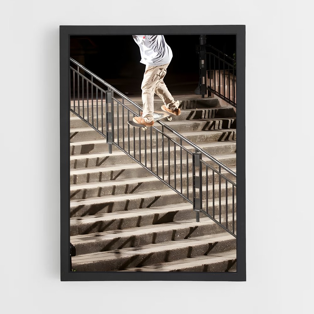 Poster Skateboarder en Action (vue 2)